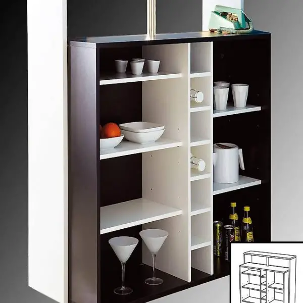  KÜCHENTRESEN schwarz weiss Theke Bar Tresen