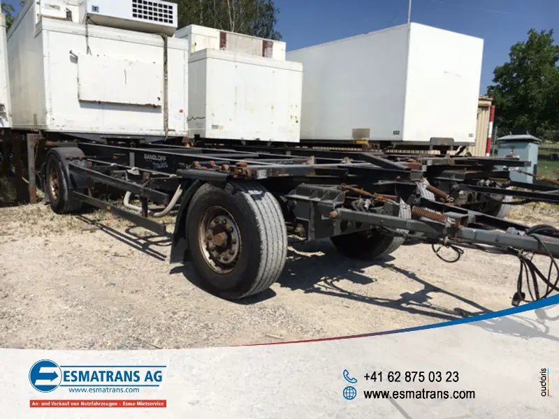 kögel, awe 18 p containertransport, wechselrahmen / containerchassis