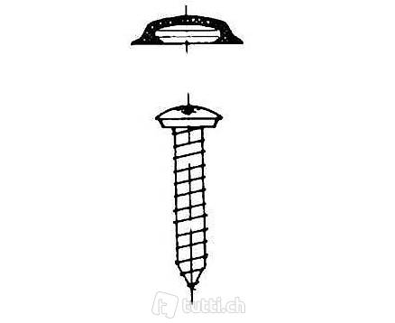  Kappenschraube zur Innenverkleidung braun