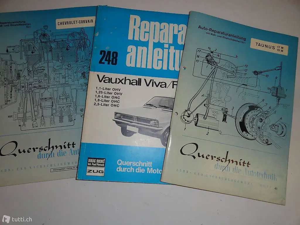 Werkstatthandbücher div. Autos