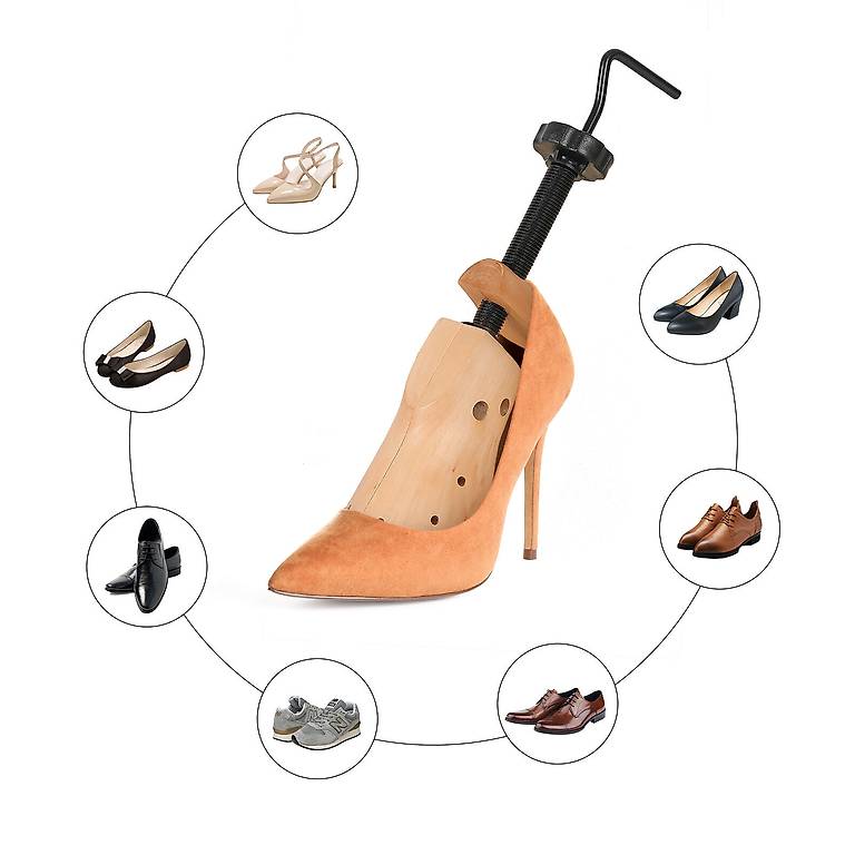 Portofrei Schuhspanner stecker dehner Schraub Holz 41-46 (L)