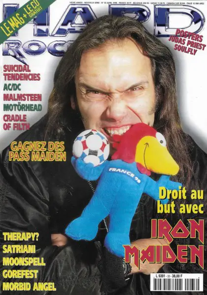 MAGAZINE IRON MAIDEN On Cover : Hard Rock N 33