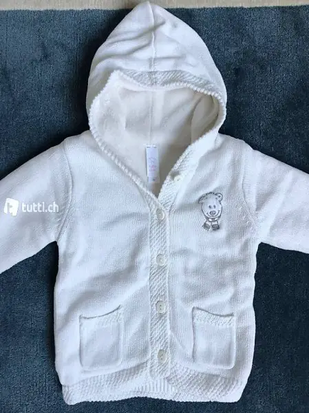 Jacke gefüttert Gr. 92 Strickjacke Outdoor innen Fleece