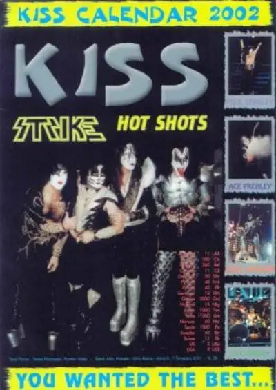 Calendrier : KISS CALENDAR 2002