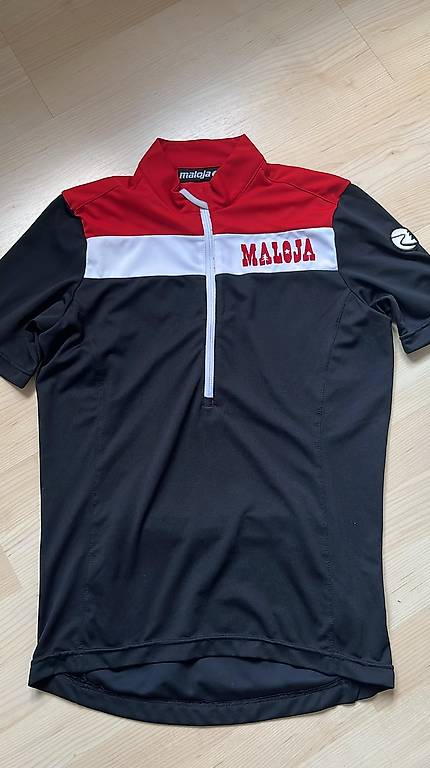 Maloja Shirt Gr. S men schwarz/rot/weiss