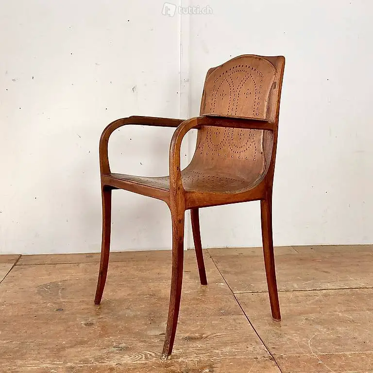  Armlehnstuhl Bugholz Stuhl alter Holzstuhl