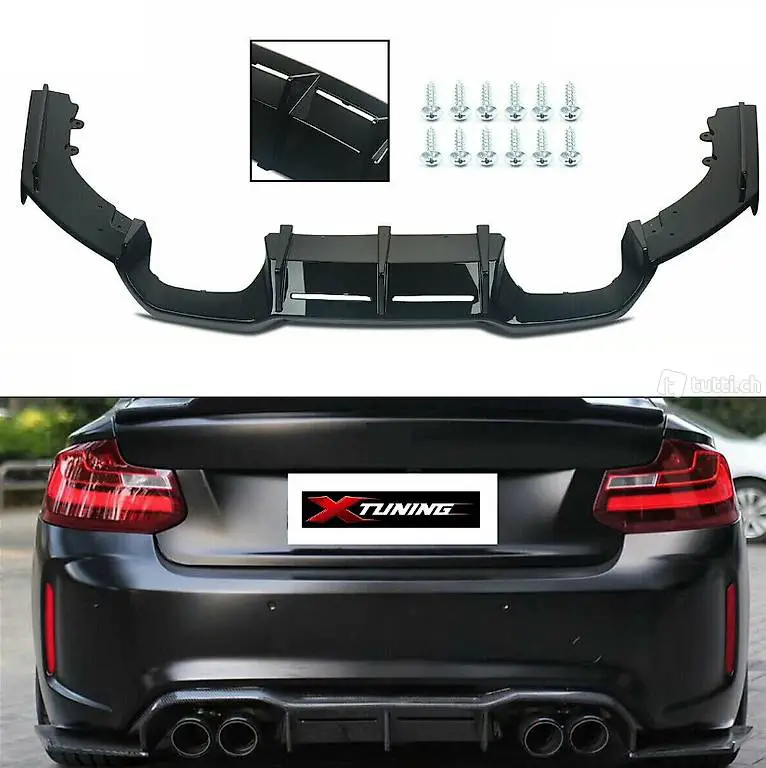  bmw m2 f87 competition m2c diffusor m-type schwarz diffusore