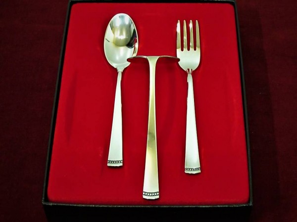  Babybesteck versilbert 3 teilig Reiner