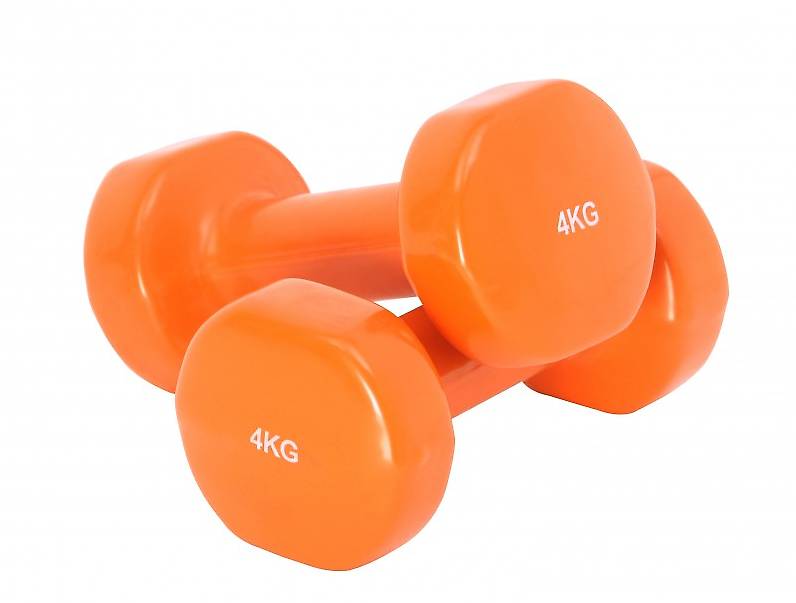 Kurzhantel Vinyl 2 x 4 kg