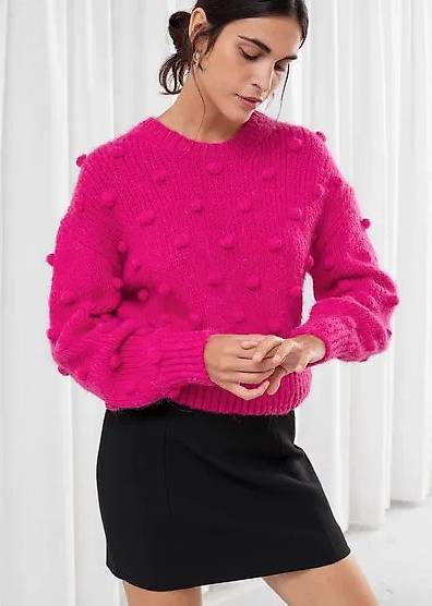 &OTHER STORIES Alpaca Wool Knit Bobble Sweater M