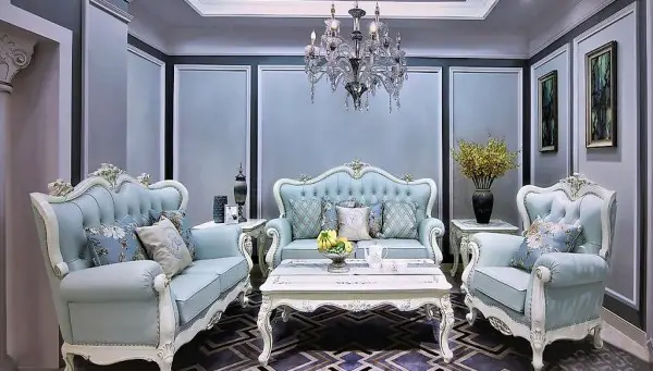  KLASSISCHER WOHNLANDSCHAFT COUCH GARNITUR 3+1+1 POLSTER NEU