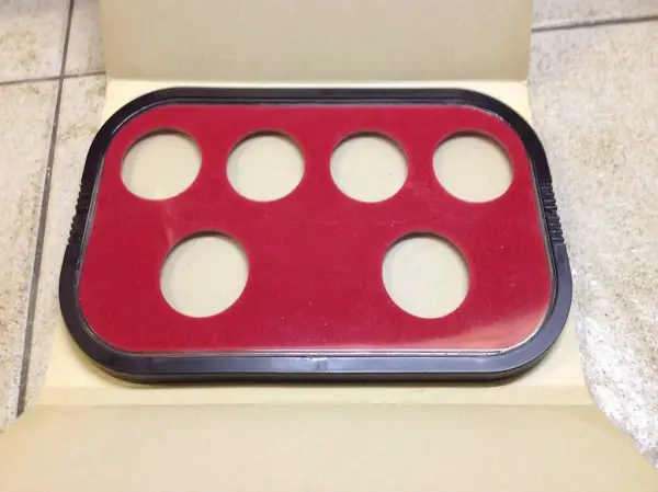 Astuccio per monete da collezione