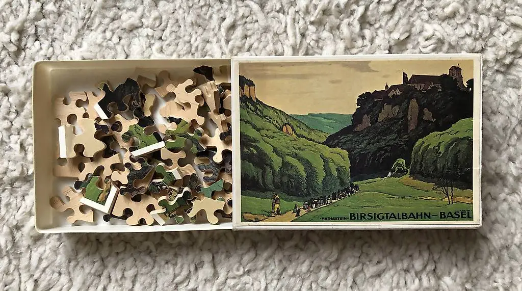 Holz-Puzzle der Birsigtalbahn von Ernst Emil Schlatter