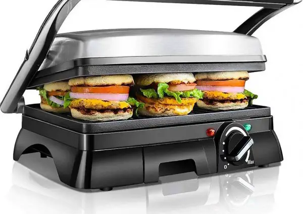  Kontaktgrill Panini Grill,Sandwich Maker,2000 Watt