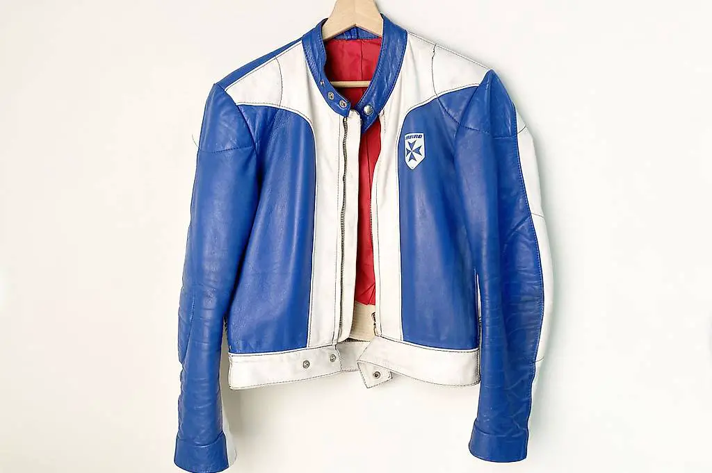 Vintage Echt Leder Motorradkombi von Harro