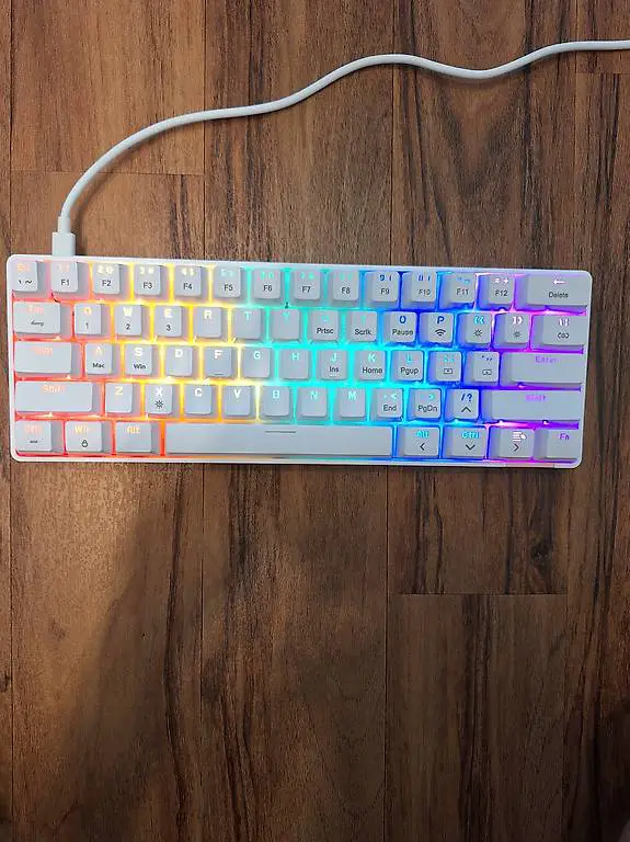 Gaming Tastatur Weiss PC/ PlayStation, Xbox