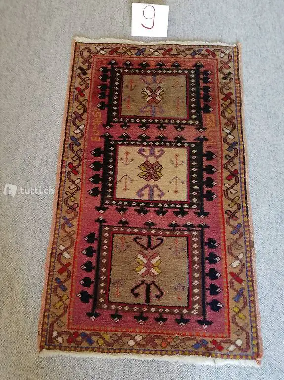 Orientteppich Wolle, 82 x 48 cm