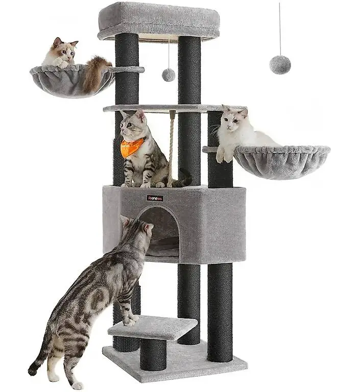 Feandrea Kratzbaum, mit selbstwärmenden Decken