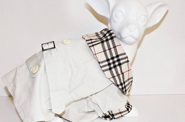  F+M Trenchcoat DOGERY beige,rosa für Chihuahua