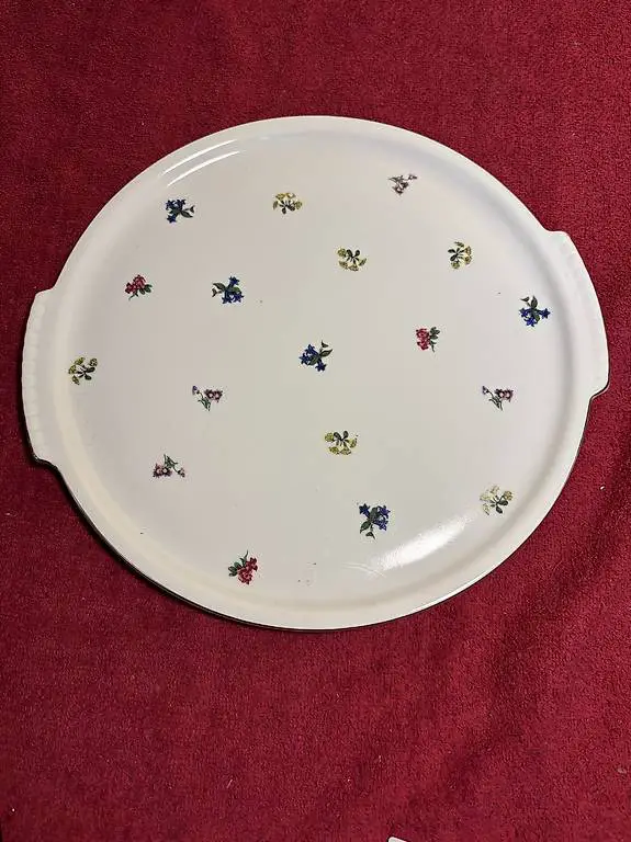 Tortenplatte Langenthal Blumen 47jg