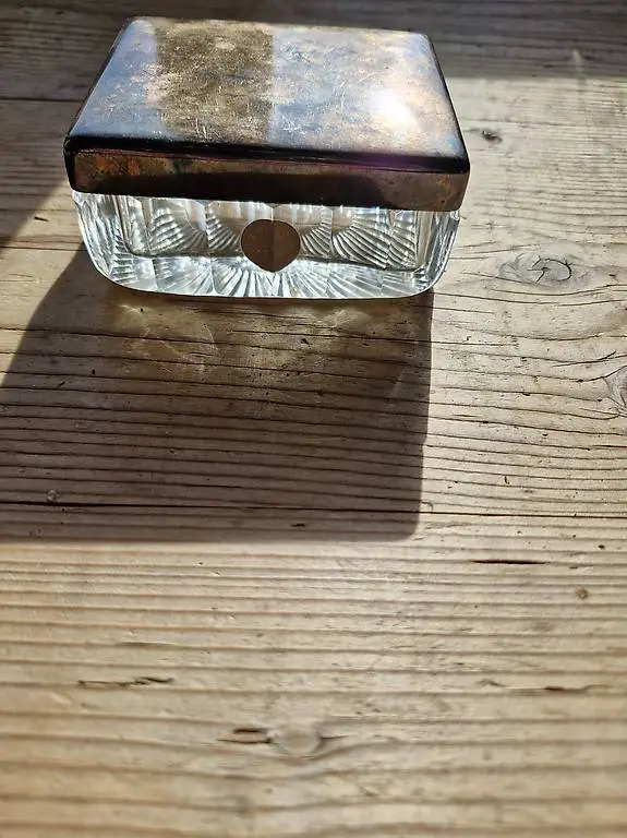 Schmuckdose Kristall Dilber Vintage Antik