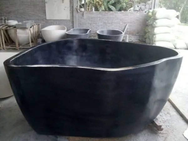  Badewanne Freistehend Wanne Stein Garten Pool Steinwanne