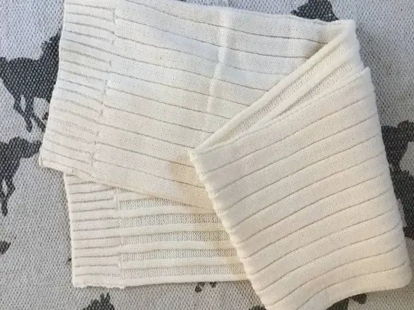 Schal weiss Baumwolle