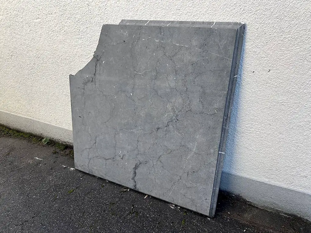 Massive Stein Tischplatte