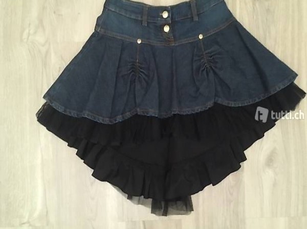 Asymmetrischer Jeansrock Gr. M