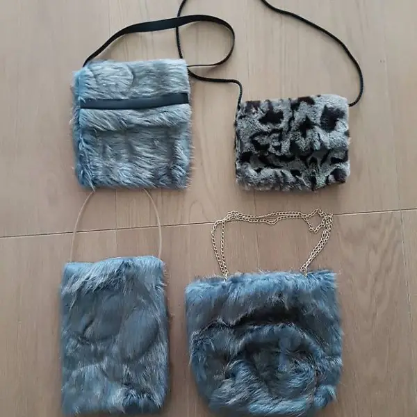 handgemachte handtaschen alle 4 zusammen