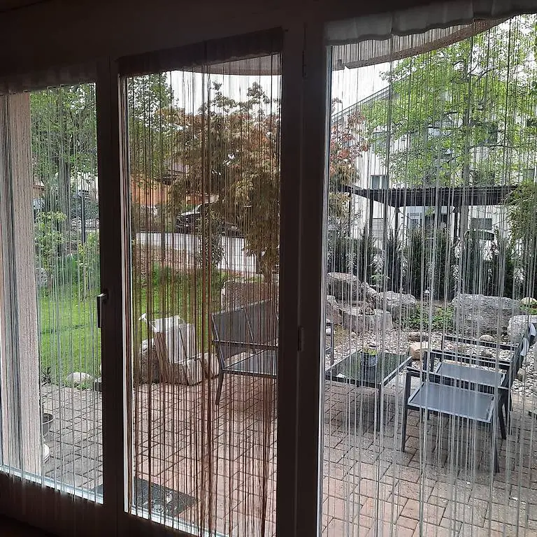 Diverse Fadenvorhänge Weiss/Gold/Schwarz div.Länge