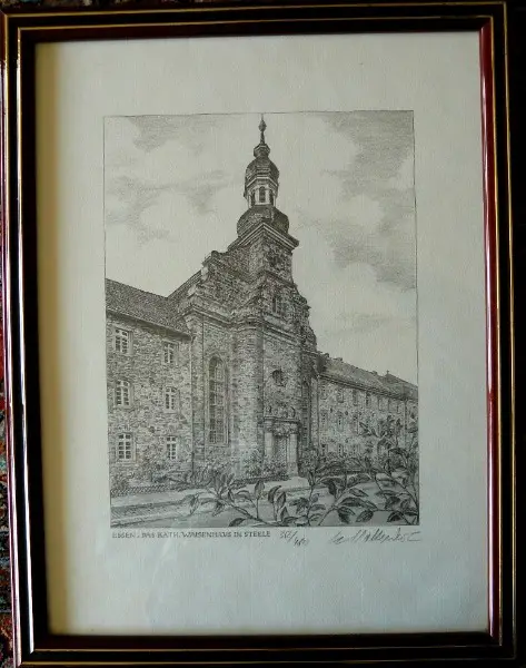 Waisenhaus Steele Grafik 43x33. B082