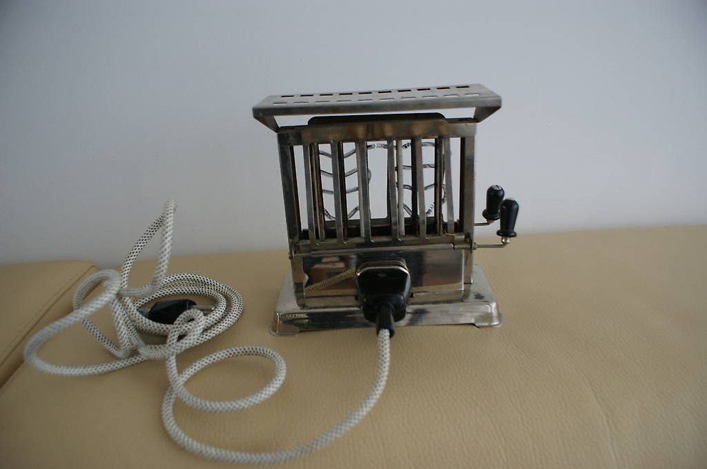 Alte /Antik Chrome Toaster