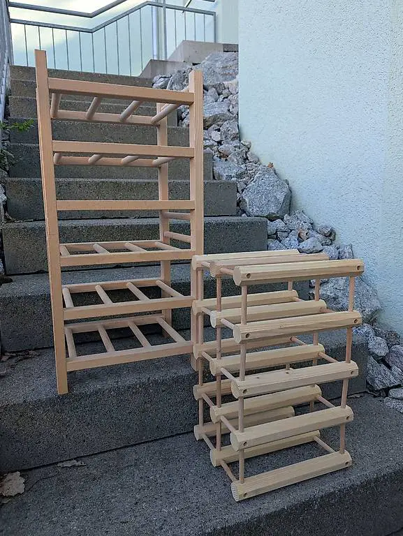 Weinregal aus Holz