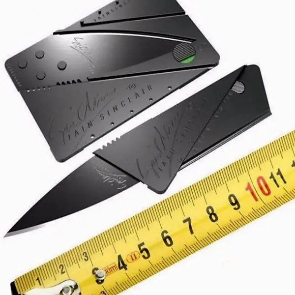 Mini Kreditkarte Messer Beweglich, Portmonee OVP