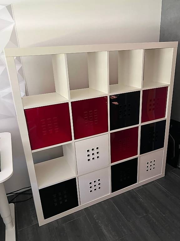 IKEA Kallax Regal weiss, 16 Fächer, gebraucht