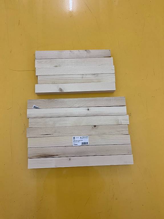 listelli quadrati in legno - TOT 12 pezzi