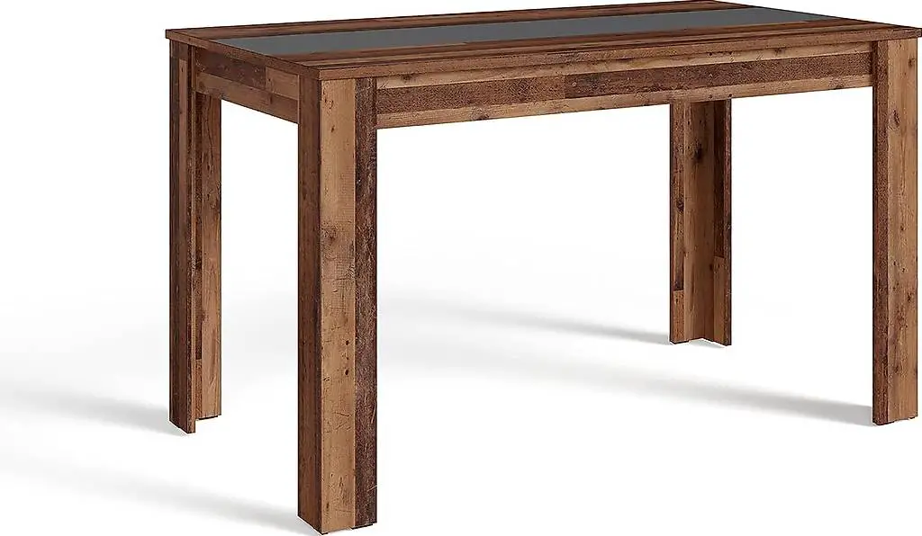 byLIVING Esszimmertisch NORI/Altholz-Optik dunkel-braun/Mitt