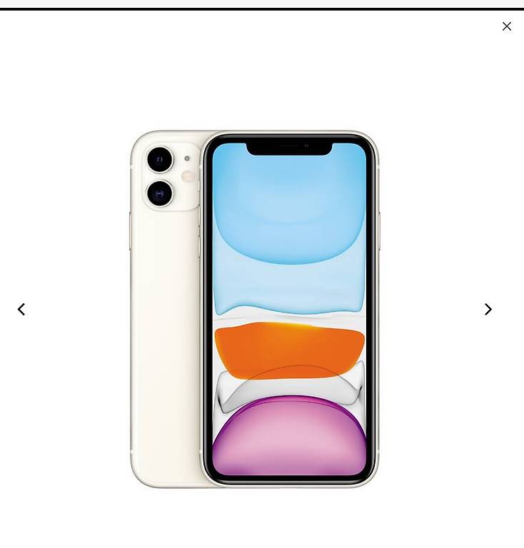 apple iphone 11 (6.1", 64 gb, 12 mp, weiss)