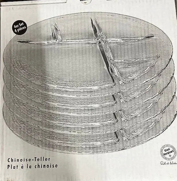 Glasi Hergiswil Chinoise Teller 4-er Set