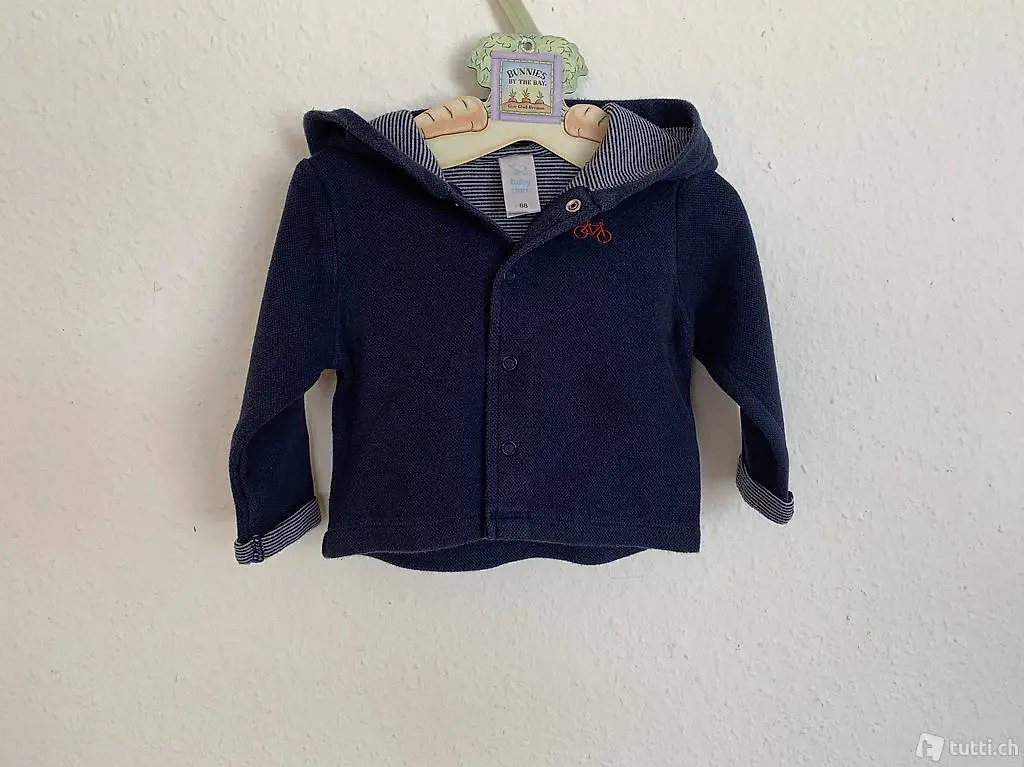 Hoodie Gr. 68 Baumwolle Kapuzenpullover Baby
