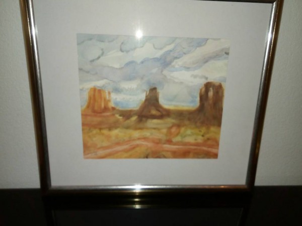 Aquarellbild Amerika 45 x 35 cm