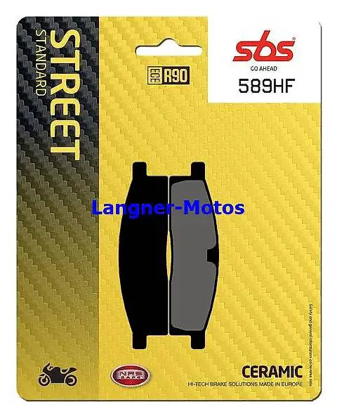 bremsbelag sbs 589 hf ceramic yamaha tt-r lw 125 2000-2020