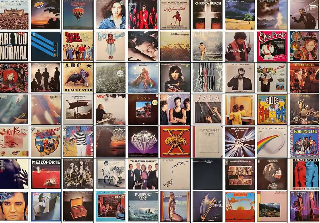 lp"s: elvis, america, kinks, passport, and many others