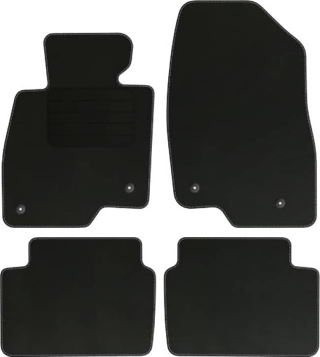 Velourmattenset für Mazda 3 III Bj. 2013-2018 Basic runde Be