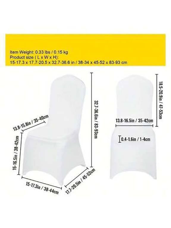 Stuhlhussen weiss stretch ca 110 stk