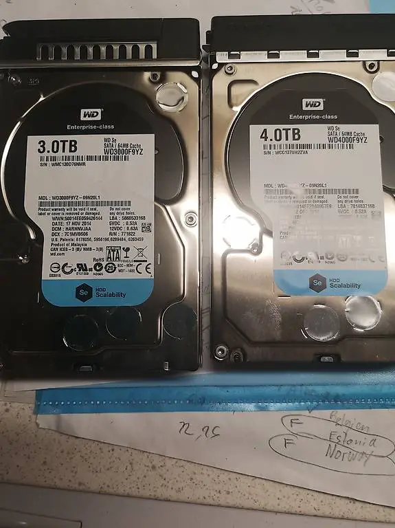 Western Digital WD Harddisk 3TB 4TB