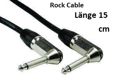 Rockcable Abgewinkelt Jack 15 cm Neu die Marke