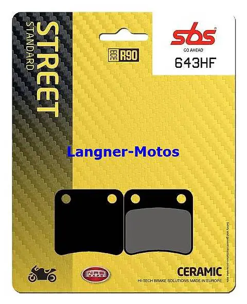 Bremsbelag SBS 643 HF Ceramic POLARIS Trail Boss 250 `88-`90