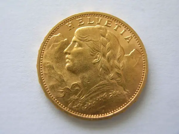 Goldvreneli 20 Fraken 1930